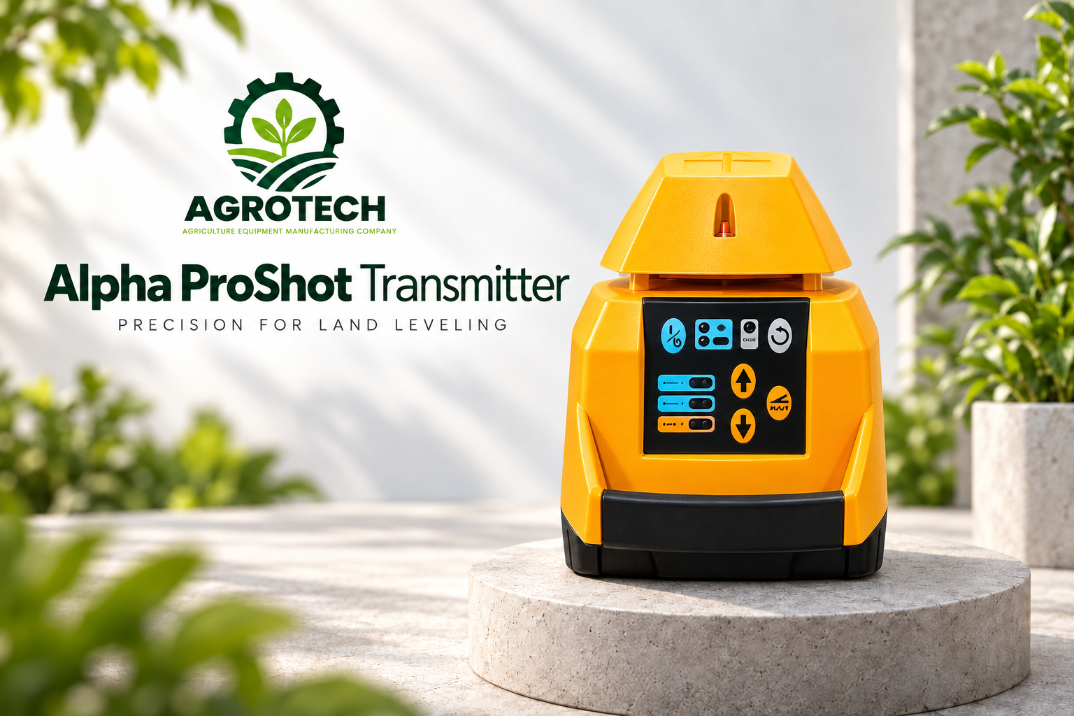 Angled view of the Alpha ProShot Transmitter